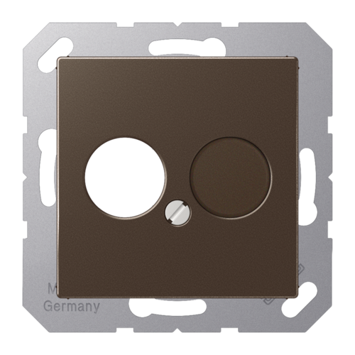 Накладка на аудиорозетку JUNG А-СЕРИЯ, мокко