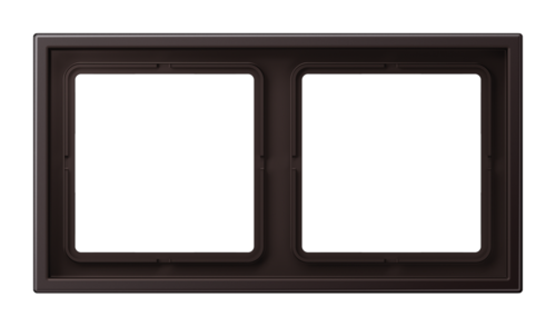 Рамка 2 поста JUNG LS ZERO, dark лакиованный алюминий