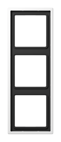 Рамка 3 поста JUNG LS METAL, благородная сталь