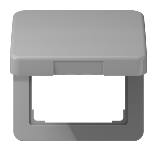 JUNG CD 500/CD plus Серая Крышка откидная для розеток и изделий 50х50