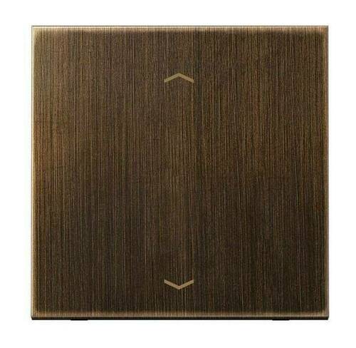 Накладка на жалюзийный выключатель Jung LS METAL, античная латунь, ME1700PAT