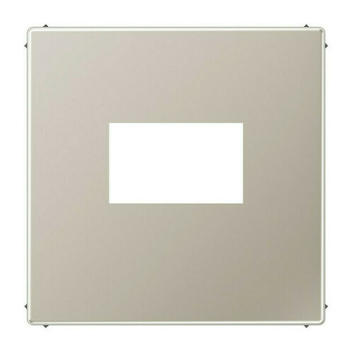 Накладка на USB-розетку Jung LS METAL, скрытый монтаж, нержавеющая сталь, ES1969USB