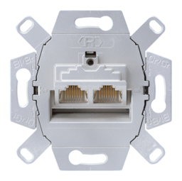 Механизм розетки 2xRJ45 Cat.6 JUNG МЕХАНИЗМЫ JUNG