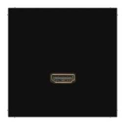 Розетка HDMI LS 990, LS plus, LS-design, цвет - черный