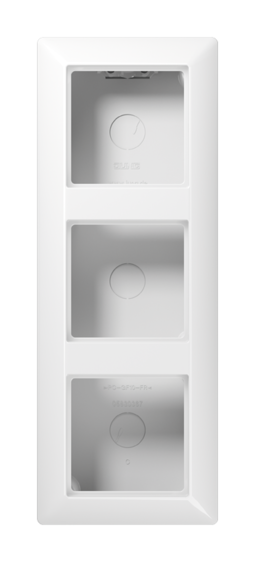 A500 Коробка 3-ная для накладного монтажа, бел.