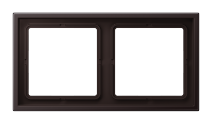 Рамка 2 поста JUNG LS ZERO, dark лакиованный алюминий