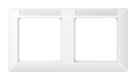 Рамка 2 поста JUNG AS 500, горизонтальная, белый
