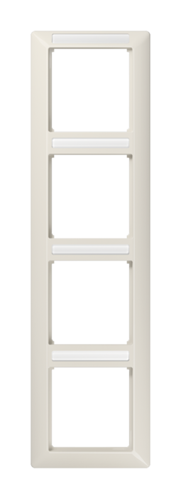 Рамка 4 поста JUNG AS 500, вертикальная, слоновая кость