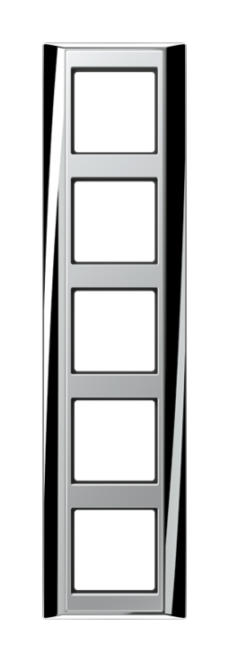 Рамка 5 постов JUNG A PLUS, хром