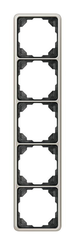 Рамка 5 постов JUNG CD 500, платина