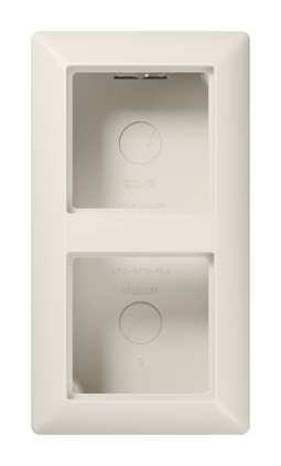 AS500 Коробка 2-ная для накладного монтажа, беж.